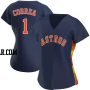 Carlos Correa Women's Houston Astros Navy Authentic Alternate Jersey
