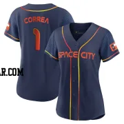 Carlos Correa Women's Houston Astros Navy Replica 2022 City Connect Jersey
