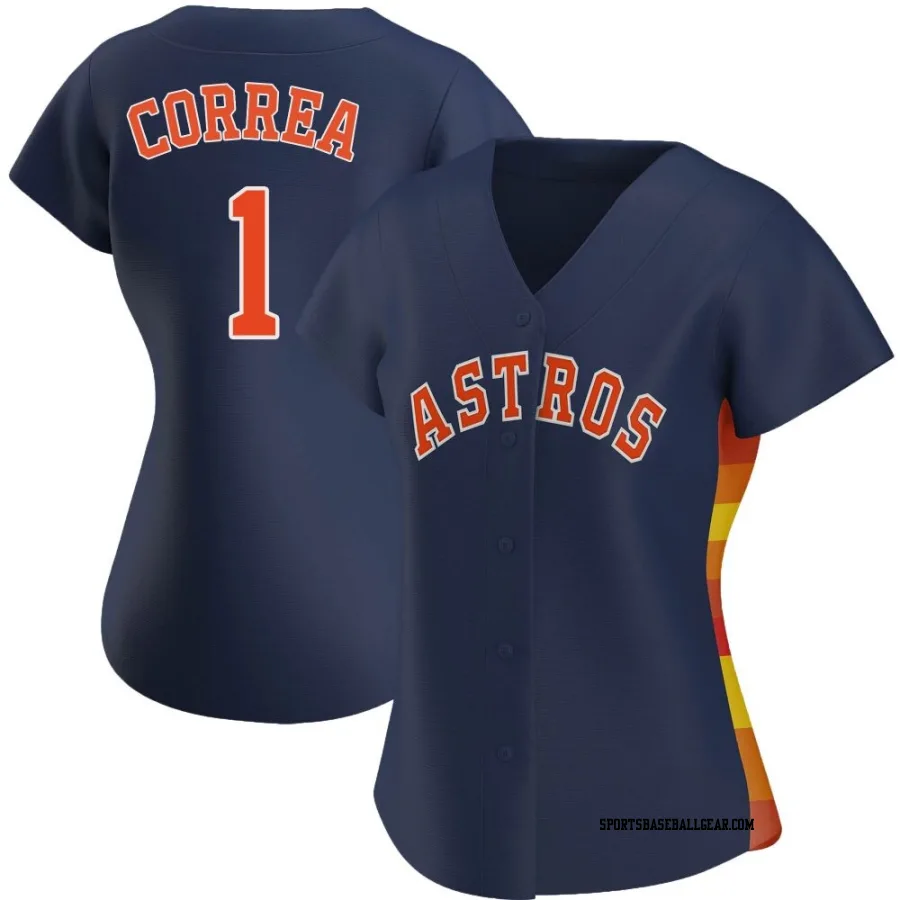 Carlos Correa Women's Houston Astros Navy Replica Alternate Jersey