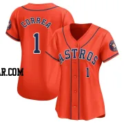 Carlos Correa Women's Houston Astros Orange Limited Alternate Jersey