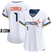 Carlos Correa Women's Houston Astros White Limited 2025 City Connect Jersey