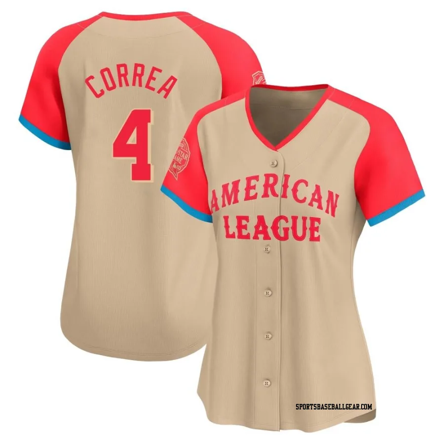 Carlos Correa Women's Minnesota Twins Cream Limited American League 2024 All-Star Game Jersey
