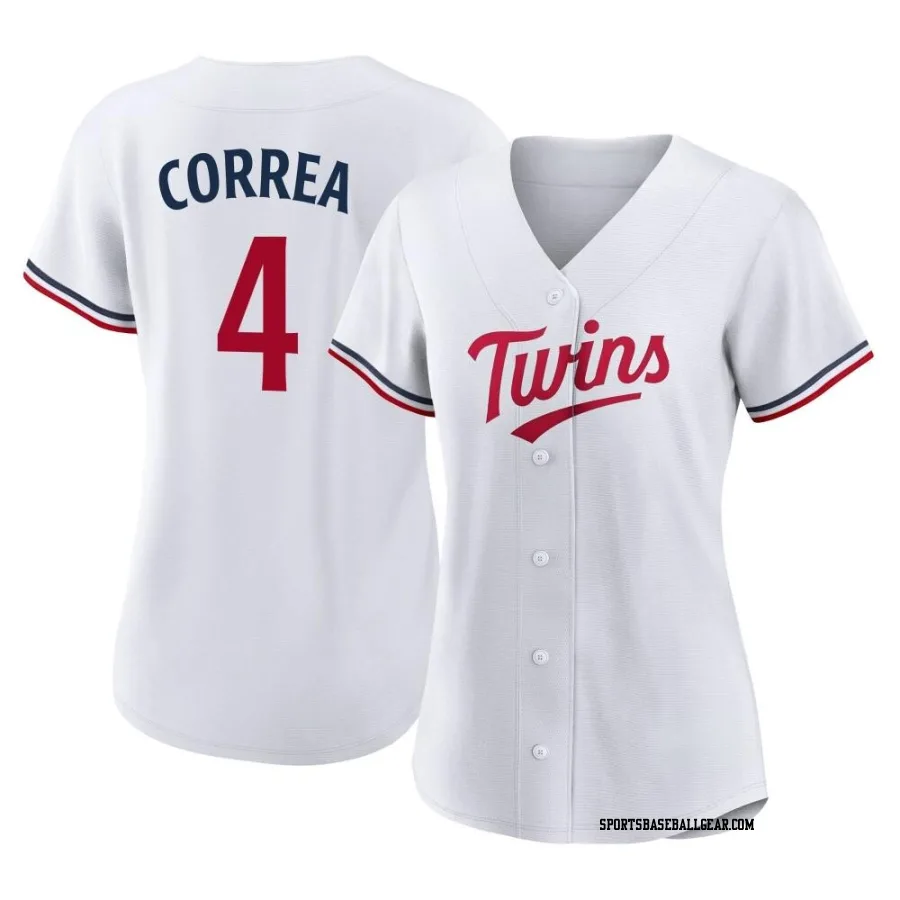 Carlos Correa Women's Minnesota Twins White Replica Home Jersey