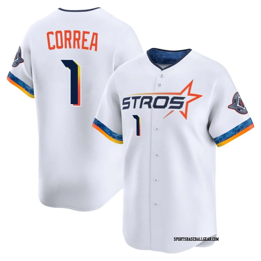 Carlos Correa Youth Houston Astros White Limited 2025 City Connect Jersey