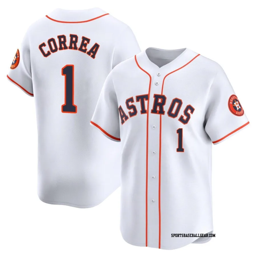 Carlos Correa Youth Houston Astros White Limited Home Jersey