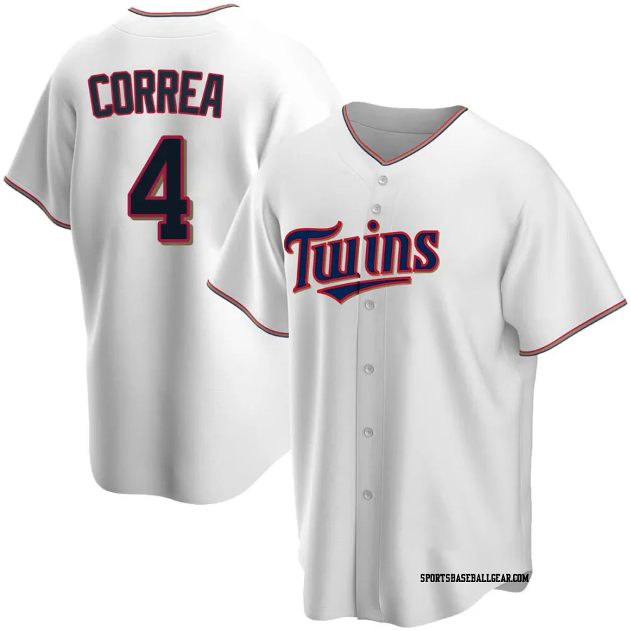 Carlos Correa Youth Minnesota Twins White Replica Home Jersey