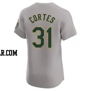 Carlos Cortes Men's Oakland Athletics Gray Elite Road Jersey
