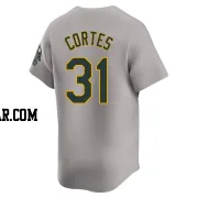 Carlos Cortes Men's Oakland Athletics Gray Limited Away Jersey