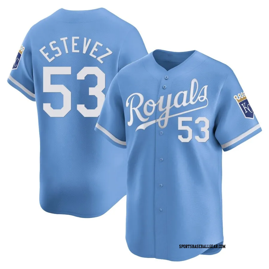 Carlos Estevez Men's Kansas City Royals Light Blue Limited Alternate Jersey