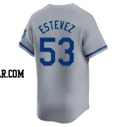 Carlos Estevez Youth Kansas City Royals Gray Limited Away Jersey