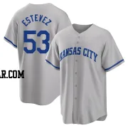Carlos Estevez Youth Kansas City Royals Gray Replica 2022 Road Jersey
