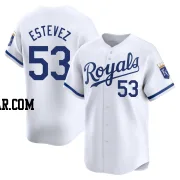 Carlos Estevez Youth Kansas City Royals White Limited Home Jersey