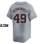 Carlos Hernandez Men's Detroit Tigers Gray Limited Road Jersey
