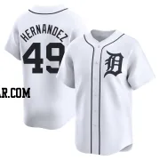 Carlos Hernandez Men's Detroit Tigers White Limited Home Jersey
