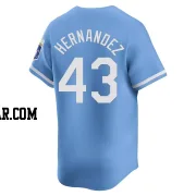 Carlos Hernandez Men's Kansas City Royals Light Blue Limited Alternate Jersey