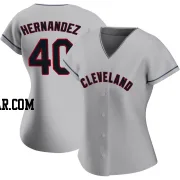 Carlos Hernandez Women's Cleveland Guardians Gray Authentic Road Jersey