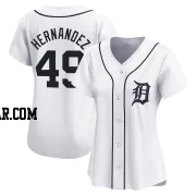 Carlos Hernandez Women's Detroit Tigers White Limited Home Jersey
