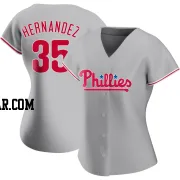 Carlos Hernandez Women's Philadelphia Phillies Gray Replica Road Jersey