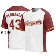 Carlos Hernandez Youth Venezuela Baseball White Replica 2023 World Baseball Classic Jersey