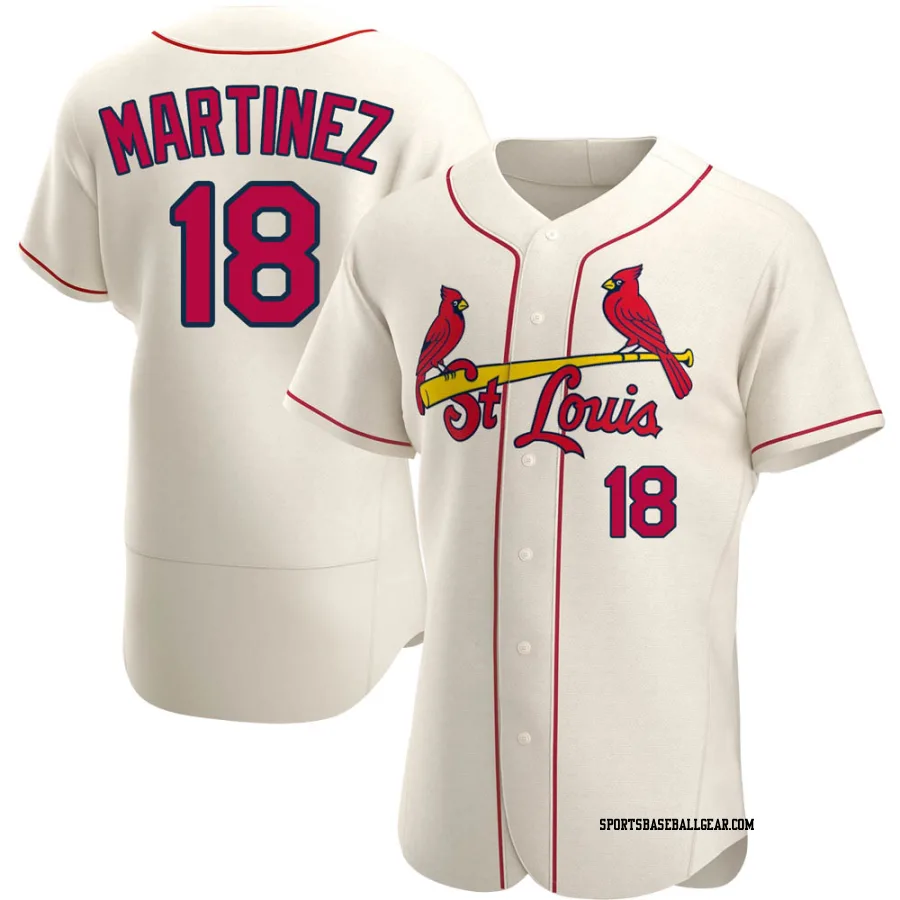 Carlos Martinez Men's St. Louis Cardinals Cream Authentic Alternate Jersey