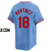 Carlos Martinez Men's St. Louis Cardinals Light Blue Limited Cooperstown Collection Jersey
