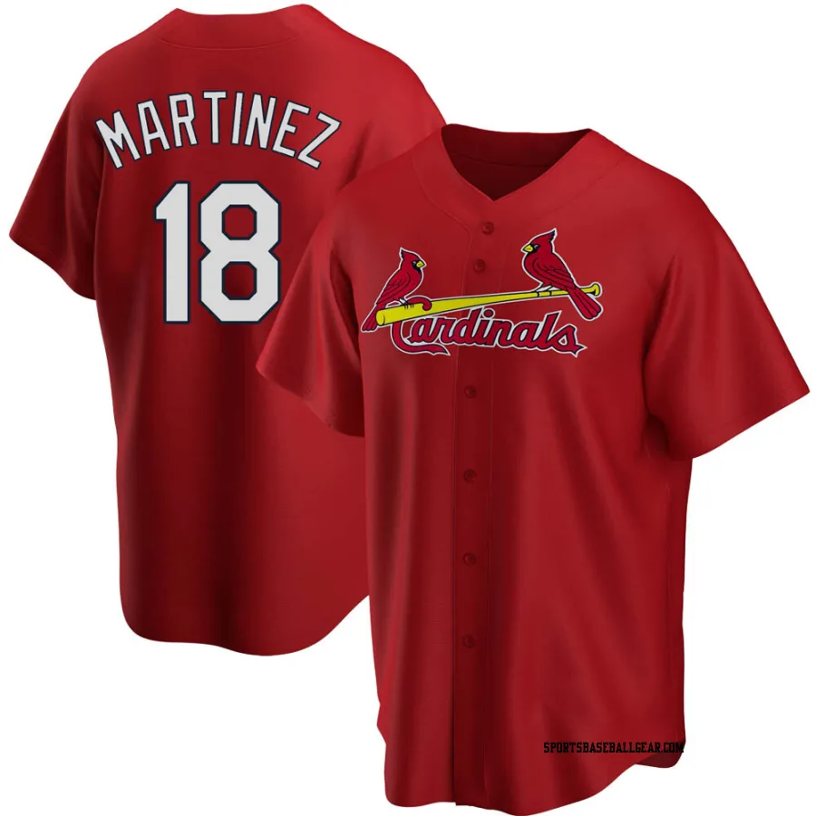 Carlos Martinez Men's St. Louis Cardinals Red Replica Alternate Jersey