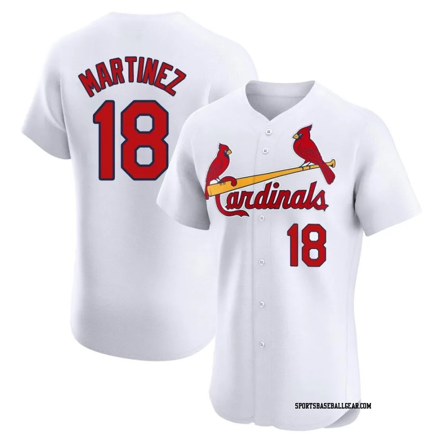 Carlos Martinez Men's St. Louis Cardinals White Elite Home Jersey