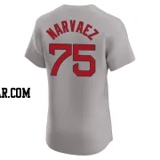Carlos Narvaez Men's Boston Red Sox Gray Elite Road Jersey