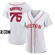 Carlos Narvaez Women's Boston Red Sox White Replica 2021 Patriots' Day Jersey