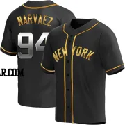 Carlos Narvaez Youth New York Yankees Black Golden Replica Alternate Jersey