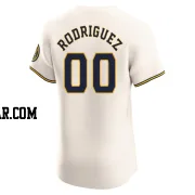 Carlos Rodriguez Men's Milwaukee Brewers Cream Elite Home Jersey