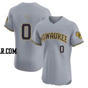 Carlos Rodriguez Men's Milwaukee Brewers Gray Elite Road Jersey