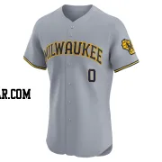 Carlos Rodriguez Men's Milwaukee Brewers Gray Elite Road Jersey
