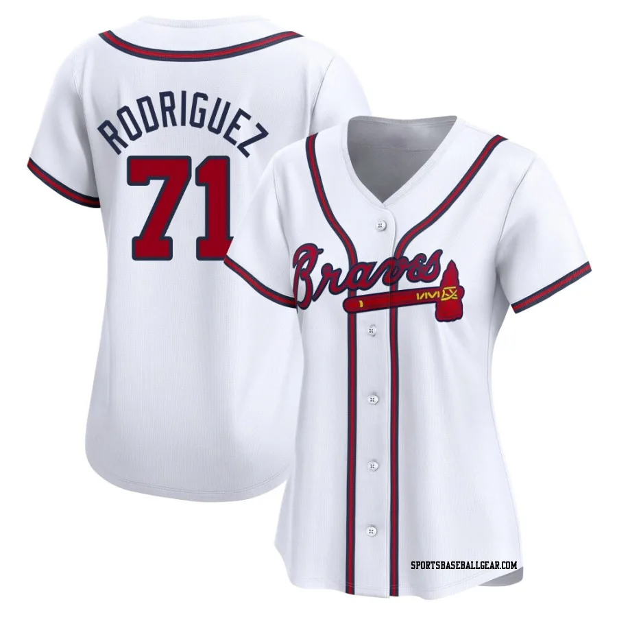 Carlos Rodriguez Women's Atlanta Braves White Limited Home Jersey