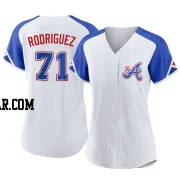 Carlos Rodriguez Women's Atlanta Braves White Replica 2023 City Connect Jersey