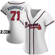 Carlos Rodriguez Women's Atlanta Braves White Replica Home Jersey
