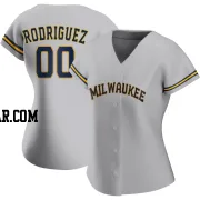 Carlos Rodriguez Women's Milwaukee Brewers Gray Replica Road Jersey
