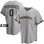 Carlos Rodriguez Youth Milwaukee Brewers Gray Replica Road Jersey