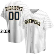 Carlos Rodriguez Youth Milwaukee Brewers White Replica Home Jersey