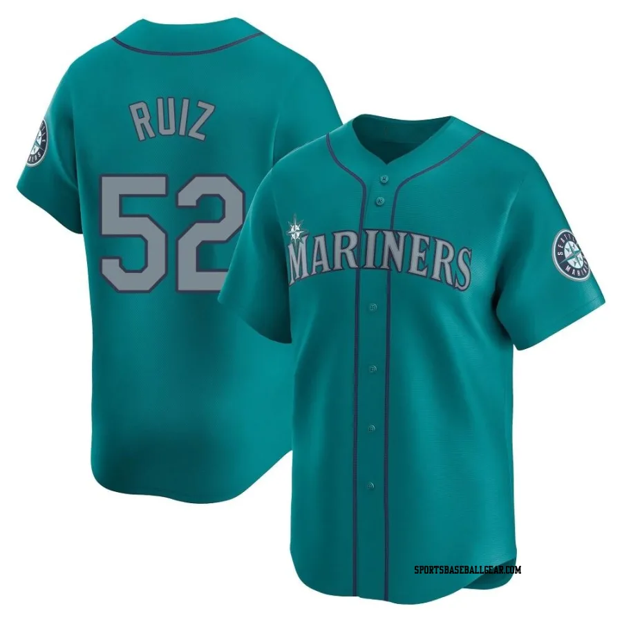 Carlos Ruiz Men's Seattle Mariners Aqua Limited Alternate Jersey
