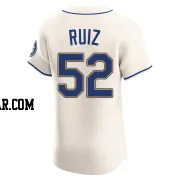 Carlos Ruiz Men's Seattle Mariners Cream Elite Alternate Jersey