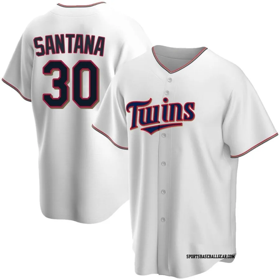 Carlos Santana Youth Minnesota Twins White Replica Home Jersey