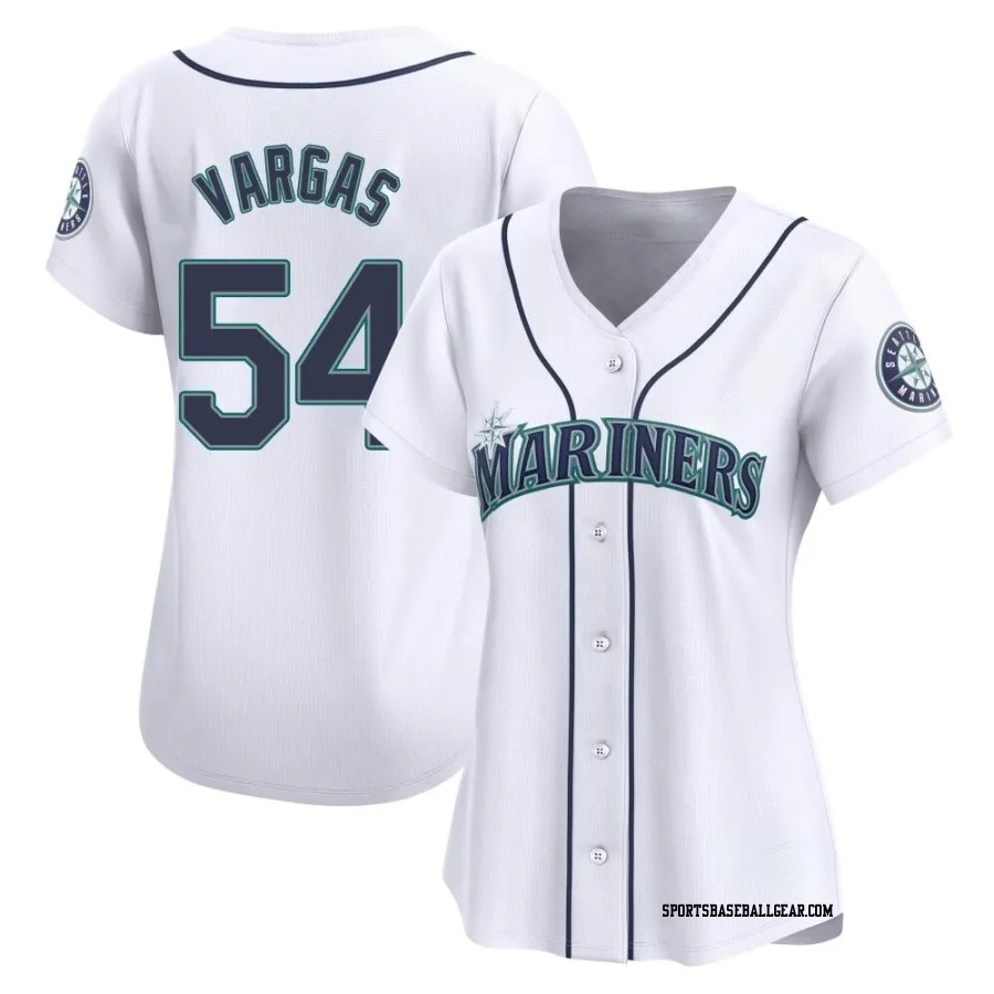 Carlos Vargas Women's Seattle Mariners White Limited Home Jersey