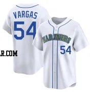 Carlos Vargas Youth Seattle Mariners White Limited Throwback Cooperstown Collection Jersey