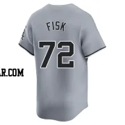 Carlton Fisk Men's Chicago White Sox Gray Limited Road Jersey