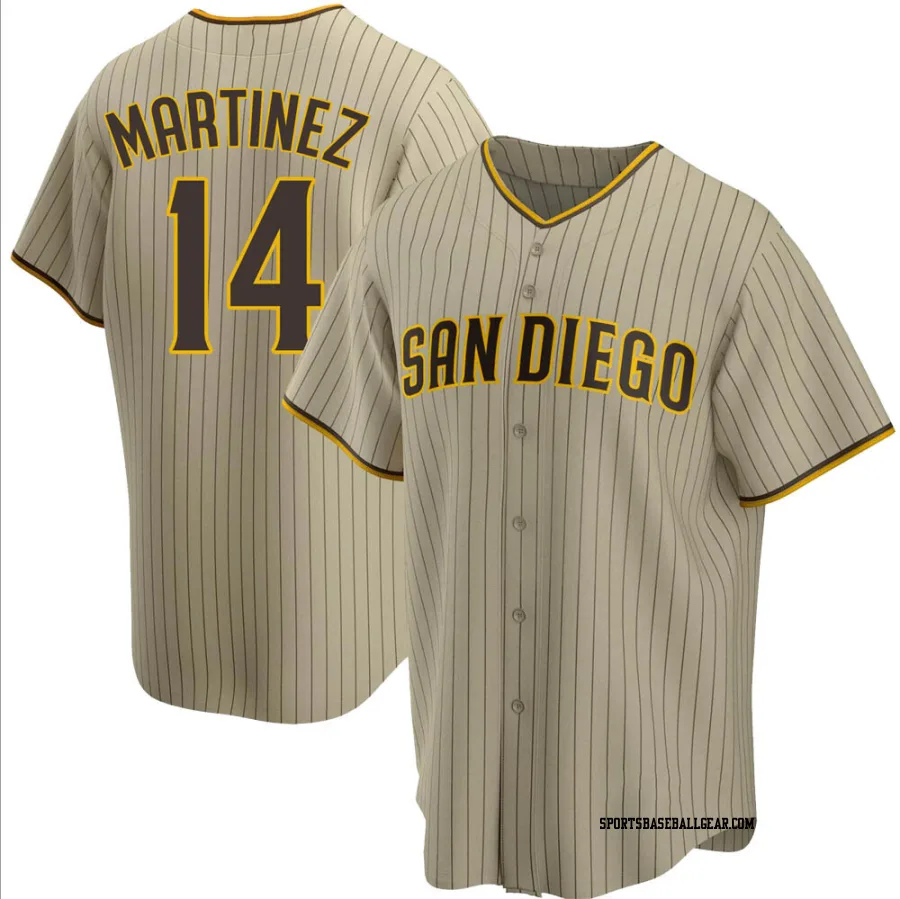 Carmelo Martinez Youth San Diego Padres Sand/Brown Replica Alternate Jersey