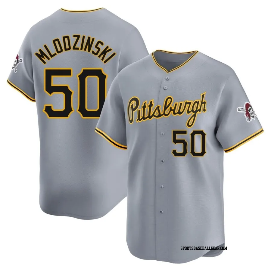 Carmen Mlodzinski Men's Pittsburgh Pirates Gray Limited Away Jersey