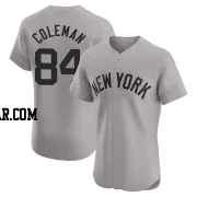 Carson Coleman Men's New York Yankees Gray Elite Road Jersey