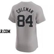 Carson Coleman Men's New York Yankees Gray Elite Road Jersey