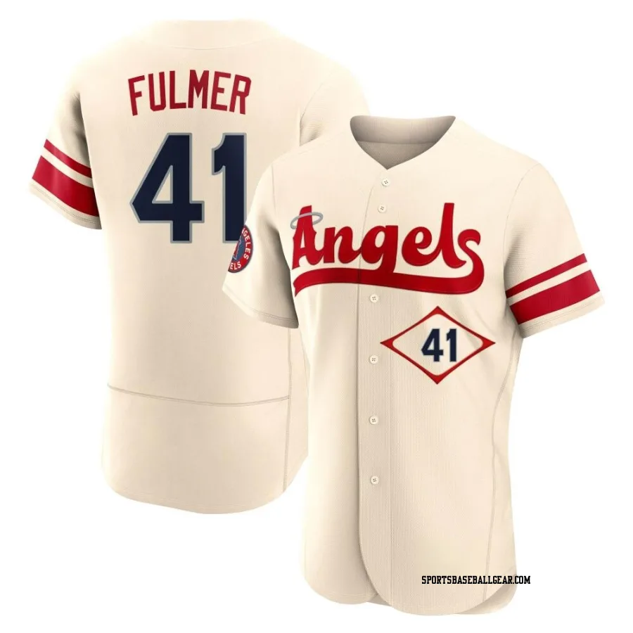 Carson Fulmer Men's Los Angeles Angels Cream Authentic 2022 City Connect Jersey